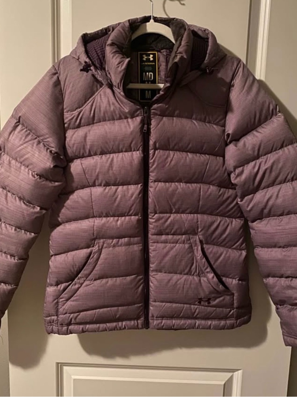 Under Armour Women's Quilted Hooded Puffer Jacket - Light Purple